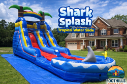 🦈 Shark Splash Tropical Water Slide - Wet or Dry