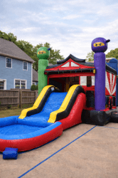 ChatGPT20Image20Feb20222020262009 31 2620AM 1771770805 🥷 Ninja Dojo Bounce House w/ Slide