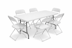 (1) Table and (6) Folding Chairs Rental