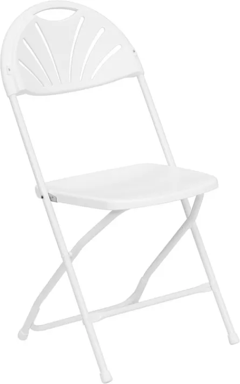 Chair, Fanback - White
